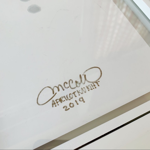 Orange Floral Woman Print in White Frame - Picture 5 of 6